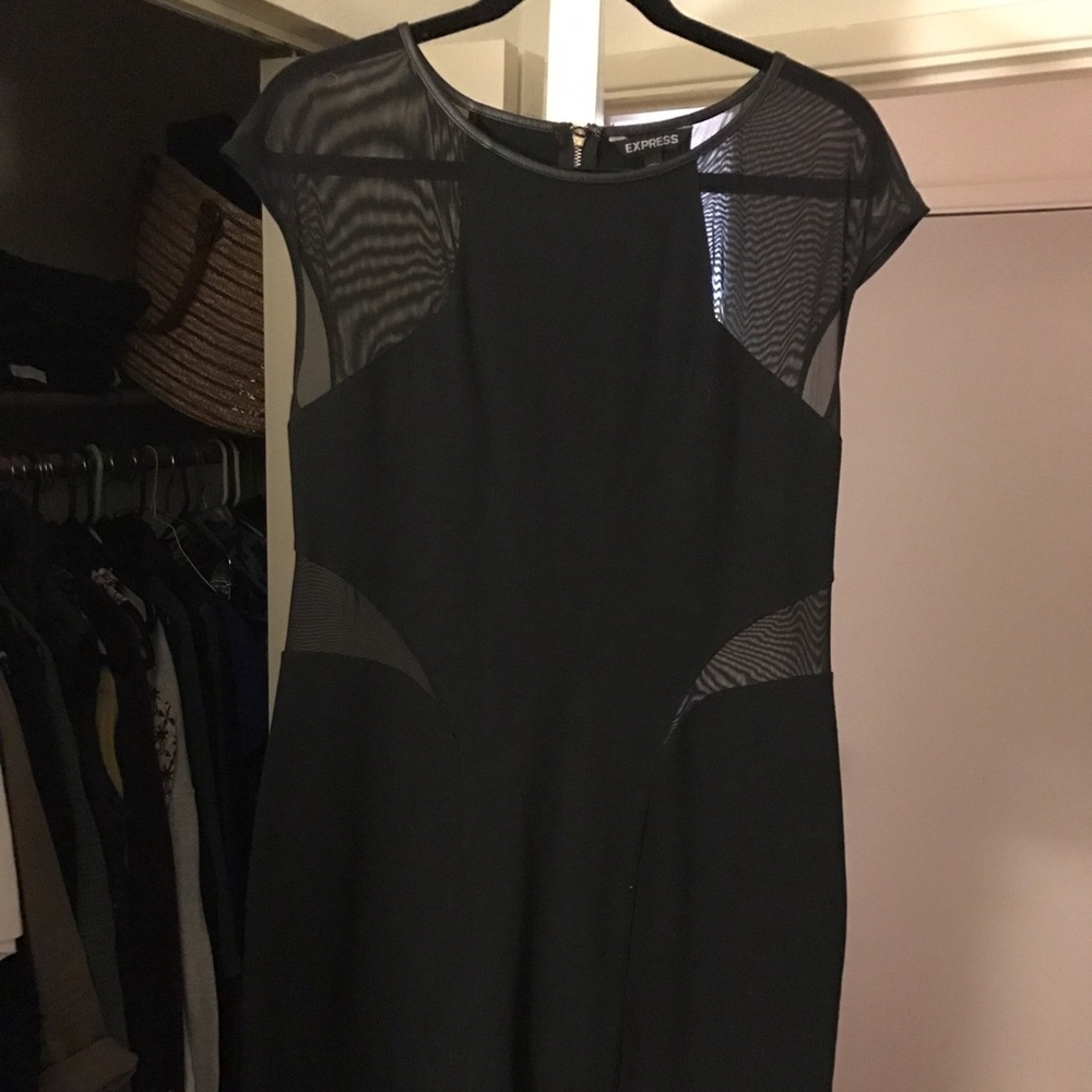 Black mini dress